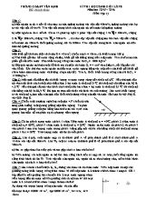 Đề thi chọn học sinh giỏi môn Vật lý Lớp 8 - Năm học 2015-2016 - Phòng giáo dục và đào tạo Lê Đình Kiên (Có đáp án)